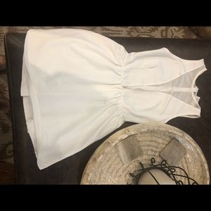 White mini dress